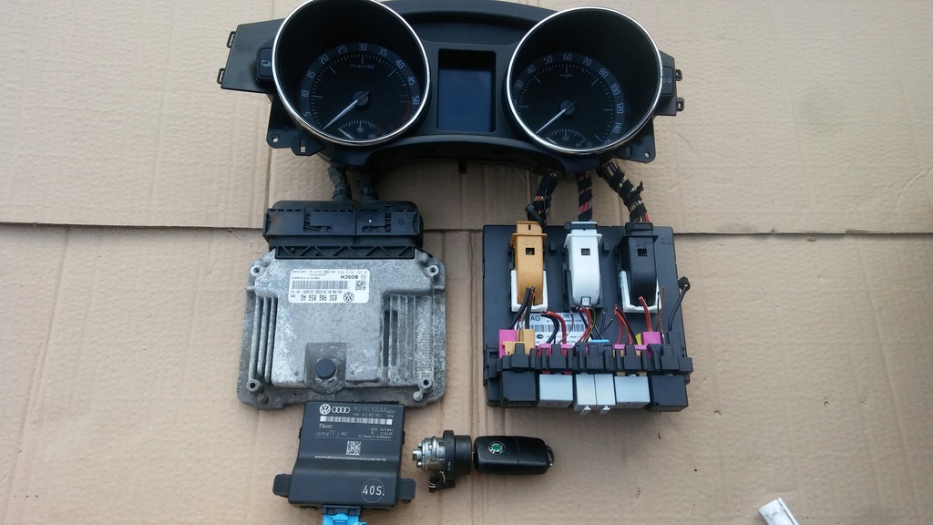 фото №1, Блок керування двигуна набір стартовий skoda superb ii