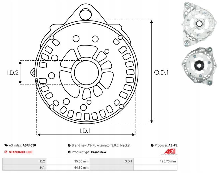 Задние корпус генератора abr4050 denso ford magneti marelli as-pl Доставка