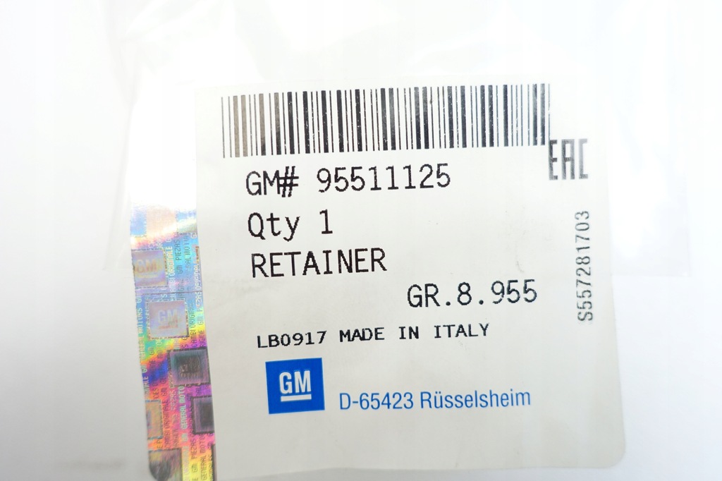 фото №5, Клипса ниша задняя opel combo d 95511125