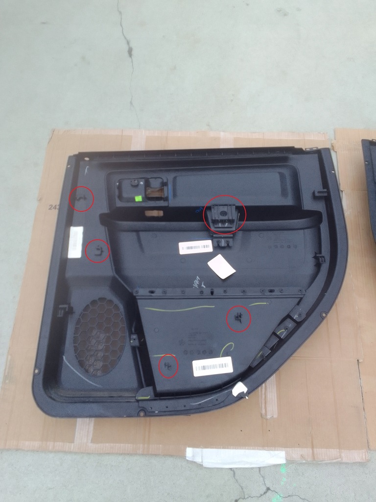 фото №12, Dodge ram 1500 iv 09- обшивка двері лівий правий задня crew cab usa