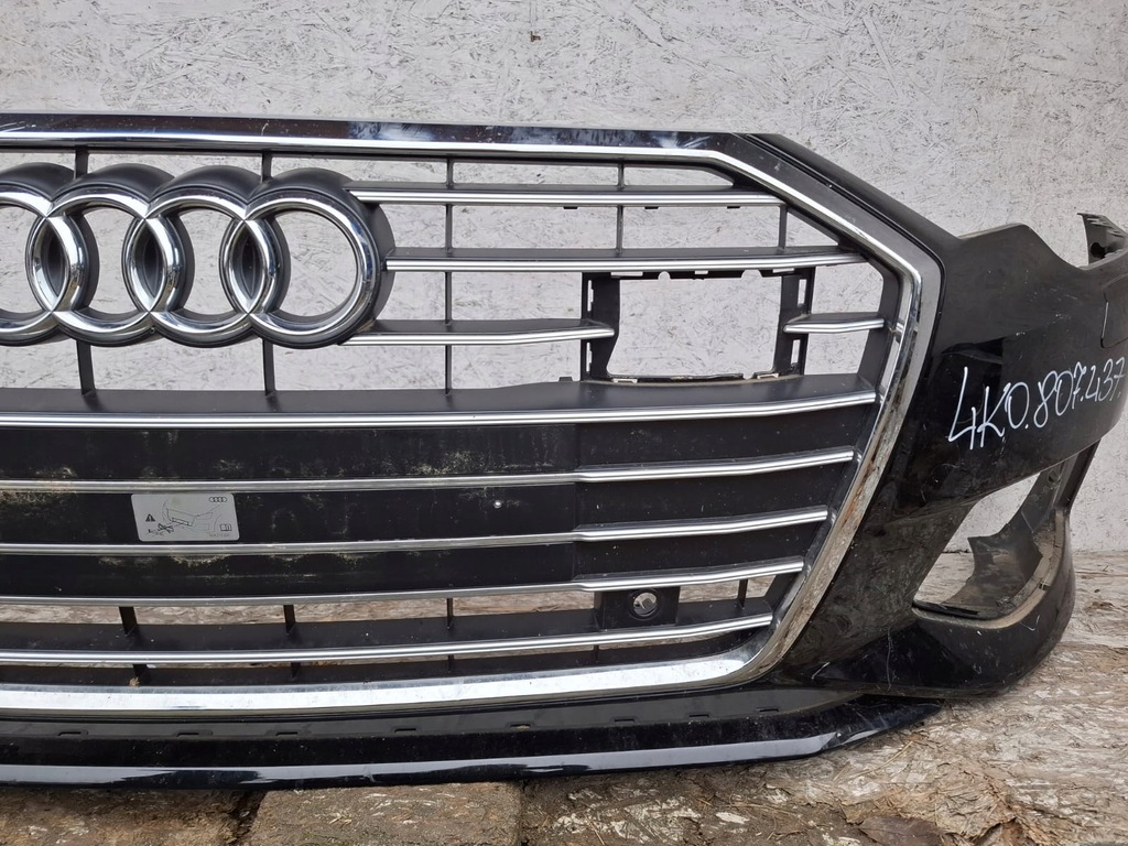 фото №10, Audi a6 c8 2019- 4k0807437 бампер перед решётка радиатора