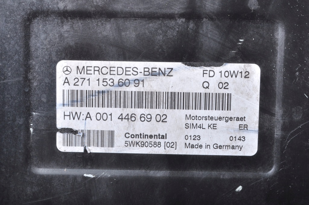 фото №6, Mercedes r171 w171 1.8 бортовой компьютер блок управления двигателя a2711536091