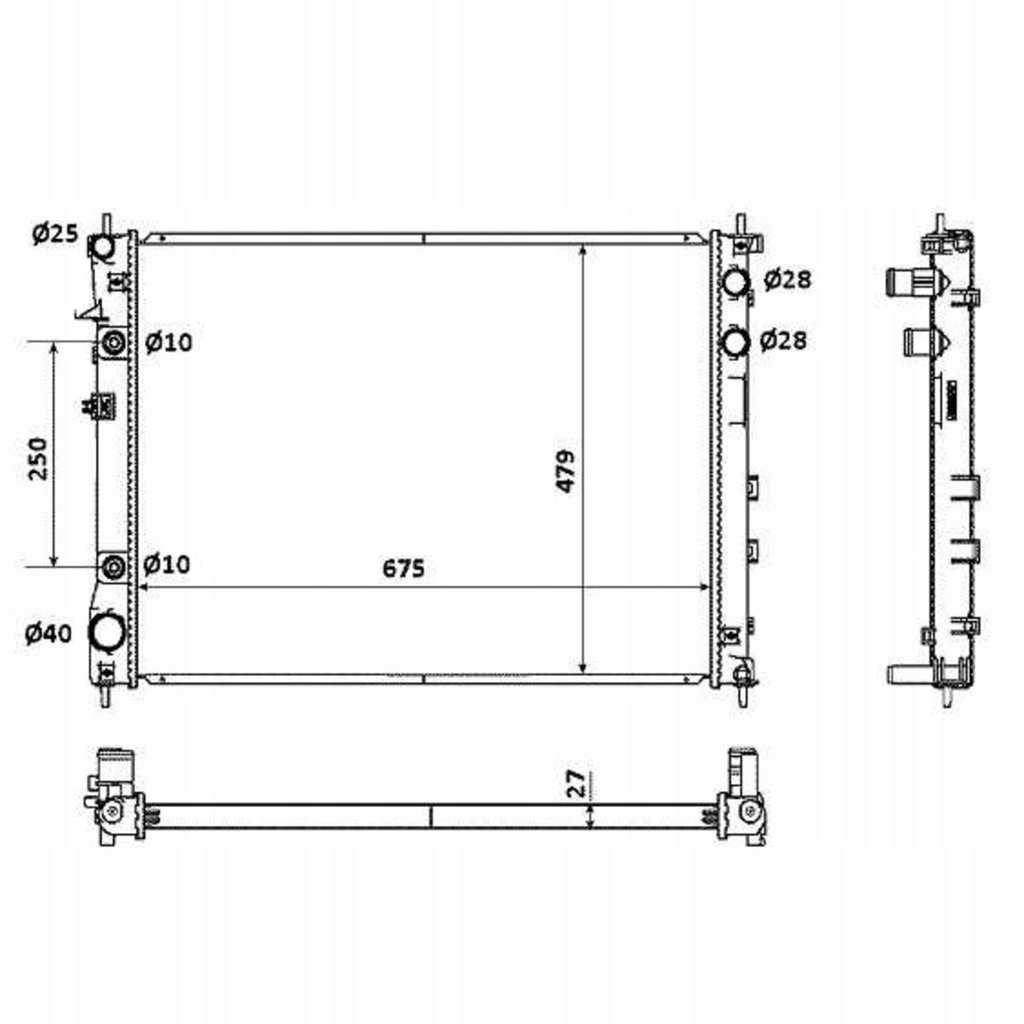 фото №1, Радиатор wody subaru tribeca 05- 3.0 3.6