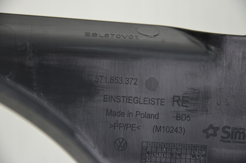 Vw tiguan 3 24 рік накладки пороги внутрішнє l-r 571853372 571853371 в Україні