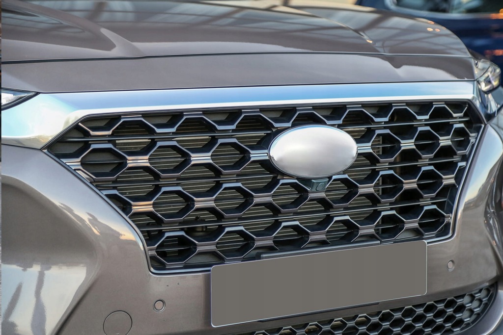 фото №4, Hyundai santa fe tm 18-20 решётка радиатора передний pod камера