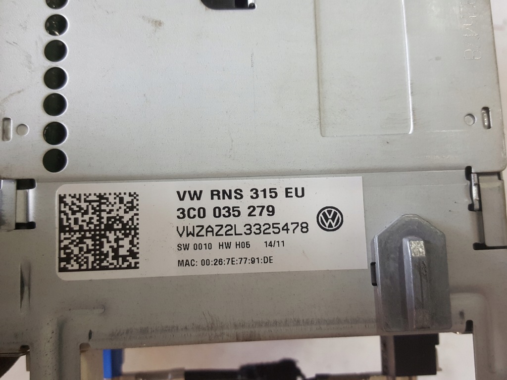 фото №4, Vw passat cc passat b7 радио навигация 3c0035279