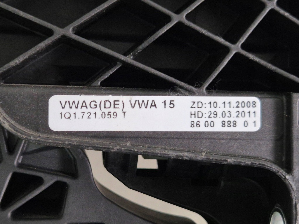 фото №10, Vw eos golf vi педаль зчеплення насос накладка 1q1721059t 1k0721796k