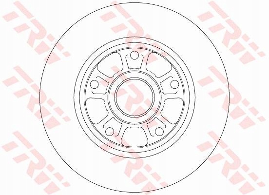 фото №5, Trw диск тормозная задняя renault megane 3 fluence