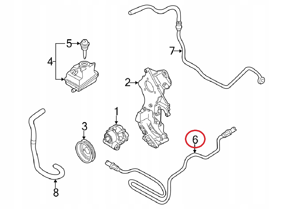 фото №11, Шланг wąż підсилювача audi a3 8l 1j0422893gn