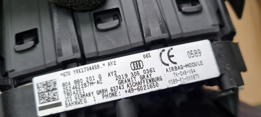 Купити Q5 80a sq5 подушка повітряна air bag подушка безпеки водія 80a880201g