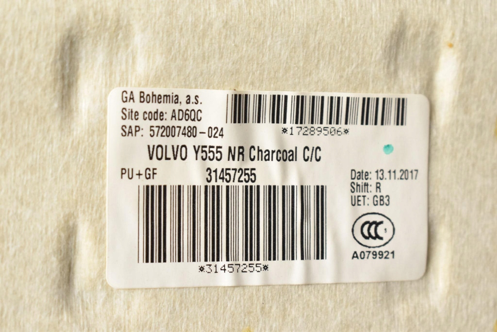 фото №11, Стеля czarna стійки ручки захист volvo s40 2 ii 5d hb lift 16-20