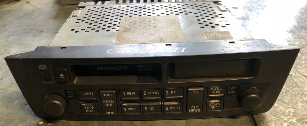 фото №1, Honda civic vii радио 39100-s6a-g100