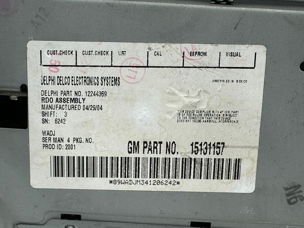 фото №6, Chevrolet silverado colorado gmc sierra 03-08r радио радиопроигрыватель oem