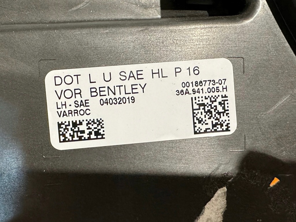 фото №8, Bentley bentayga лампа фара lh 36a941005h