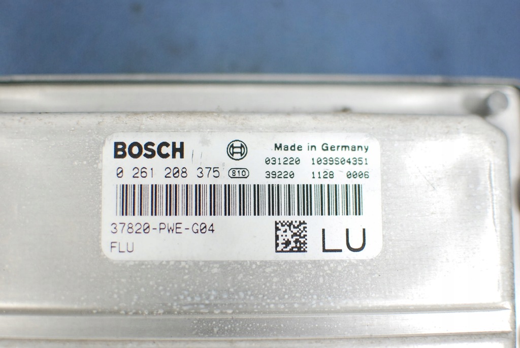 фото №4, Honda jazz ii блок керування двигуна 37820pweg04