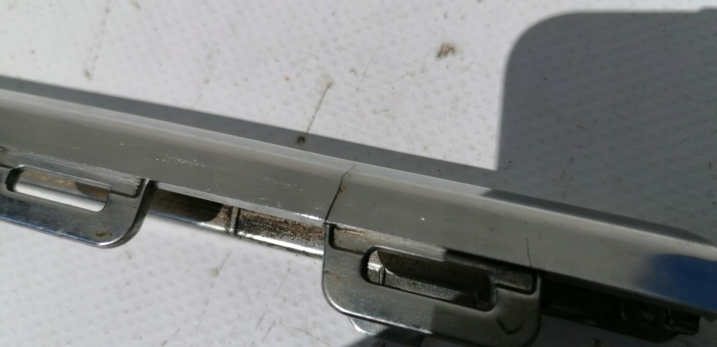 фото №14, Bmw 7 g11 хром молдинг середня бампера задня 15r-