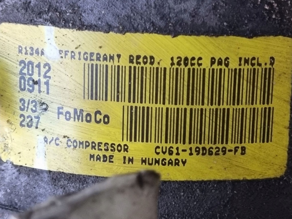 фото №6, Компрессор кондиционера ford focus 3 2012 cv61-19d629-fb