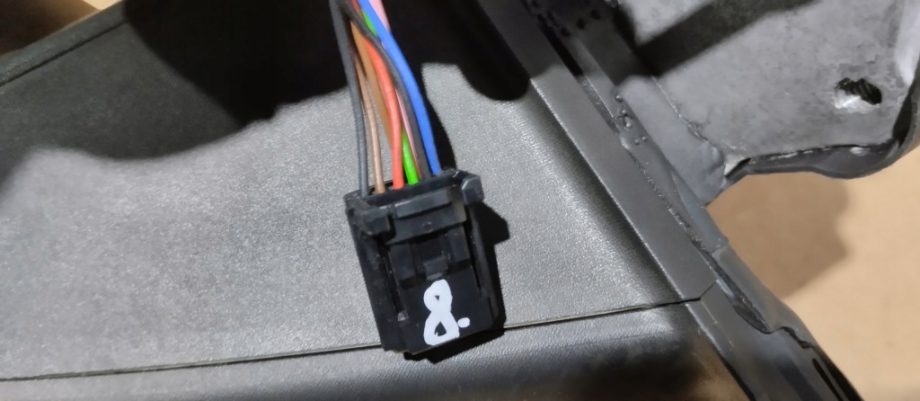 Зеркало левая renault kangoo iii iv 2023r 8 pin + вкладыш с Разборки