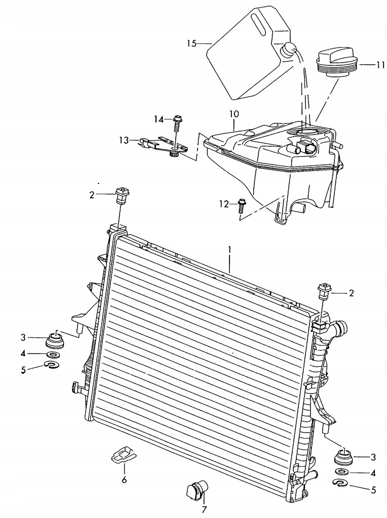 фото №13, Audi q7 4l vw touareg радіатор wody 7l6121253e