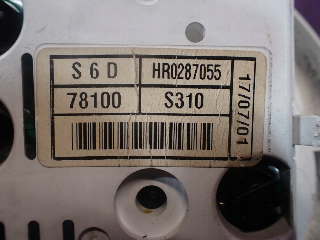 фото №5, Honda civic vii 1.4 66kw лічильник прилади 78100s310