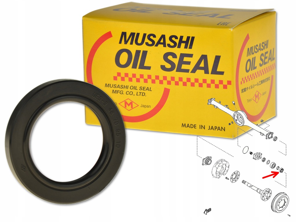 фото №1, Ford ranger 98- сальник полуось задняя наружный