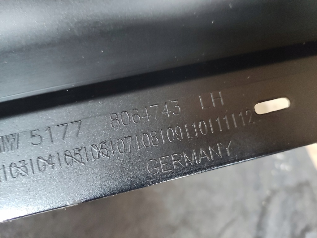 фото №7, Молдинг порог левая правая m набор bmw 5 g30 g31 f90 цвет 416