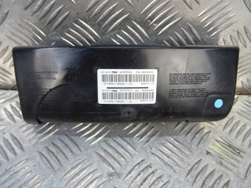 фото №1, Peugeot 2008 подушка воздушная сиденье правая 9602546080