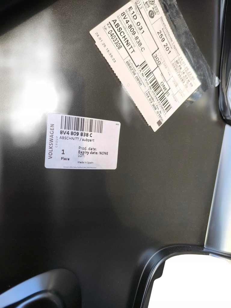 фото №13, Audi a3 8v4 hb правий крила задня обшивка задня задні