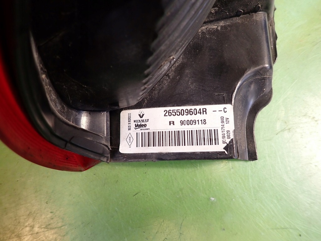 фото №10, Лампа права задня задня dacia dokker 12r 265509604r 90009118