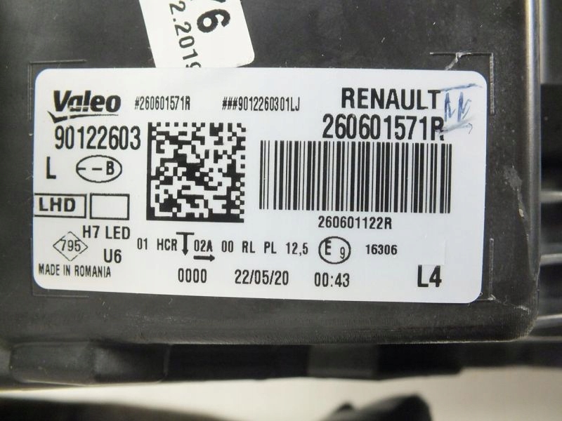 фото №2, Megane iv фара лампа перед ліва led oryg