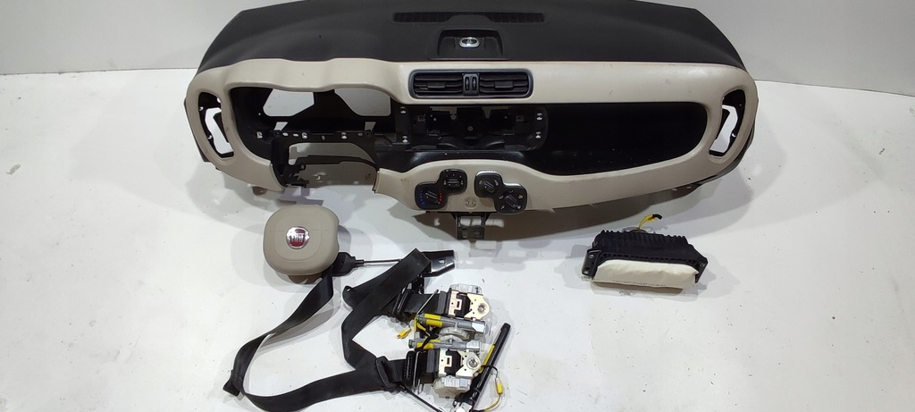 фото №1, Fiat panda 3 iii приборная панель консоль подушка безопасности ремни org