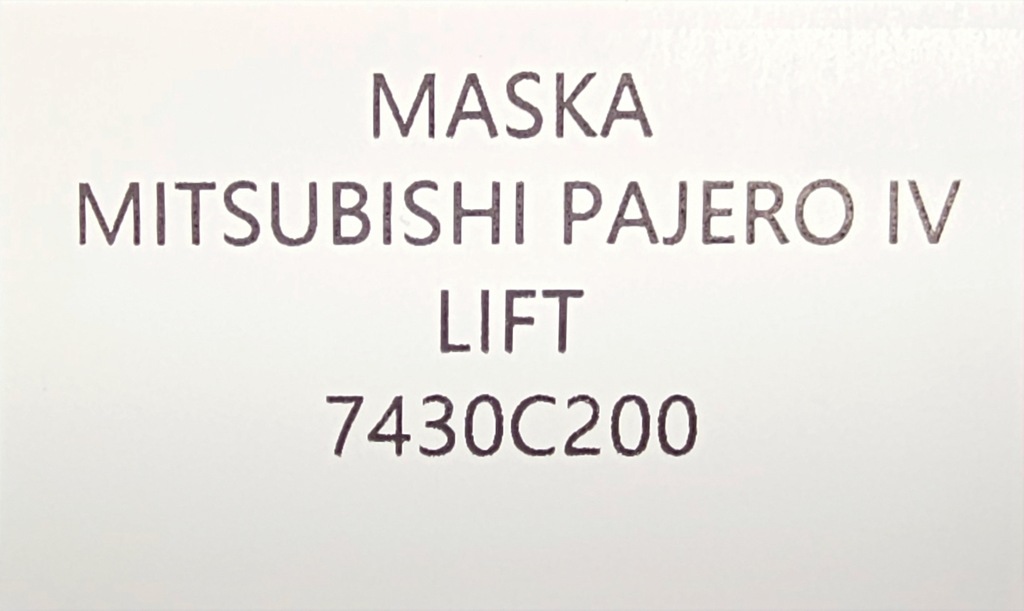 фото №9, Оригінальна капот mitsubishi pajero iv 4 2006- 7430c200