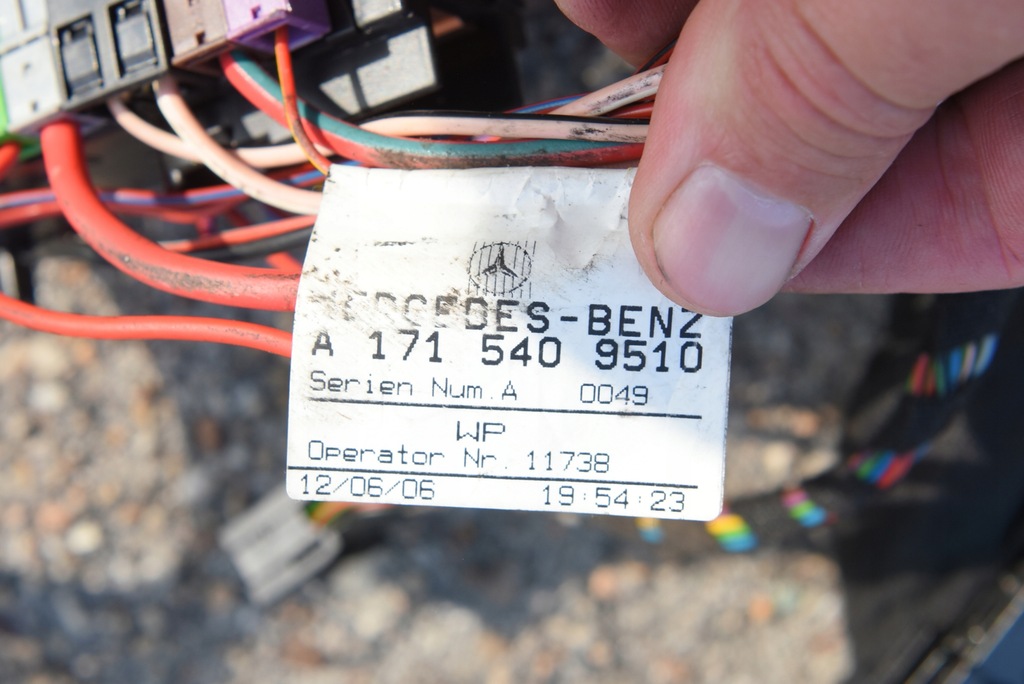 фото №4, Mercedes slk r171 w171 джгут електропроводка салону панелі