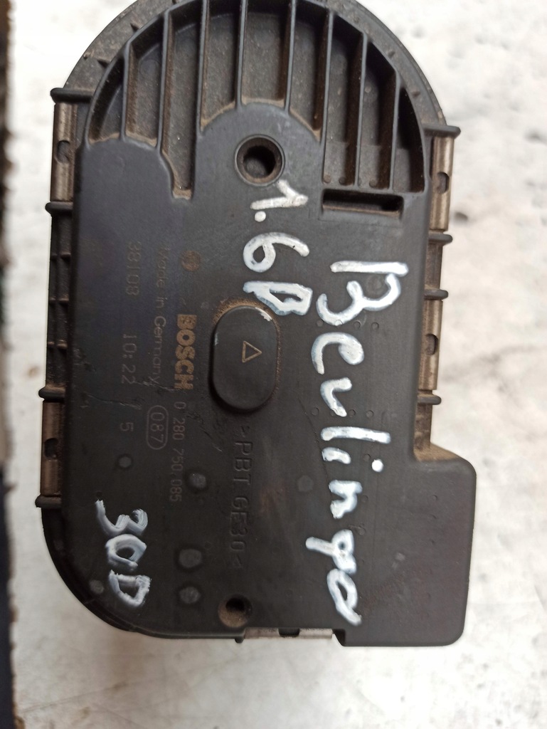 фото №7, Citroen berlingo 1.6b 16v дроссельная заслонка 0280750085