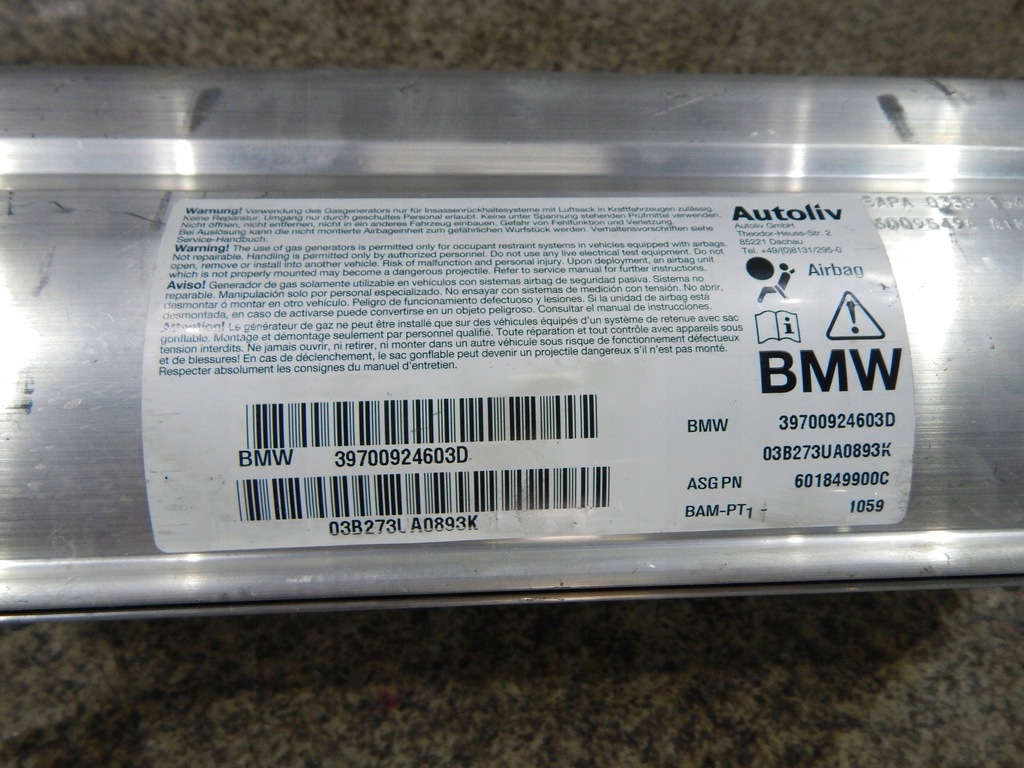 фото №12, Bmw e63 e64 подушки безпеки подушка безпеки ремені датчик