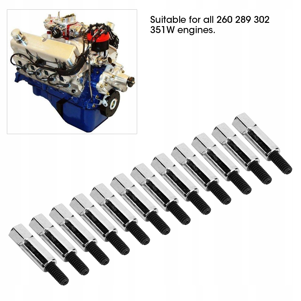 фото №12, 12 sztuk хромированная крышка клапана набор винт