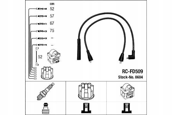 фото №1, Набір трубопровід запалювання ford escort '81 expre