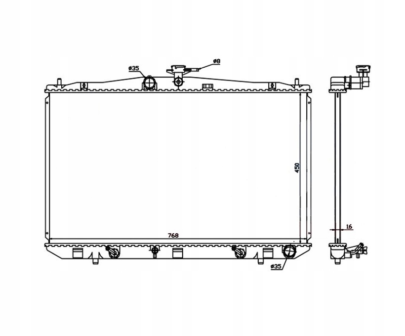 фото №1, Радіатор lexus rx350/450h 12- 160410p210