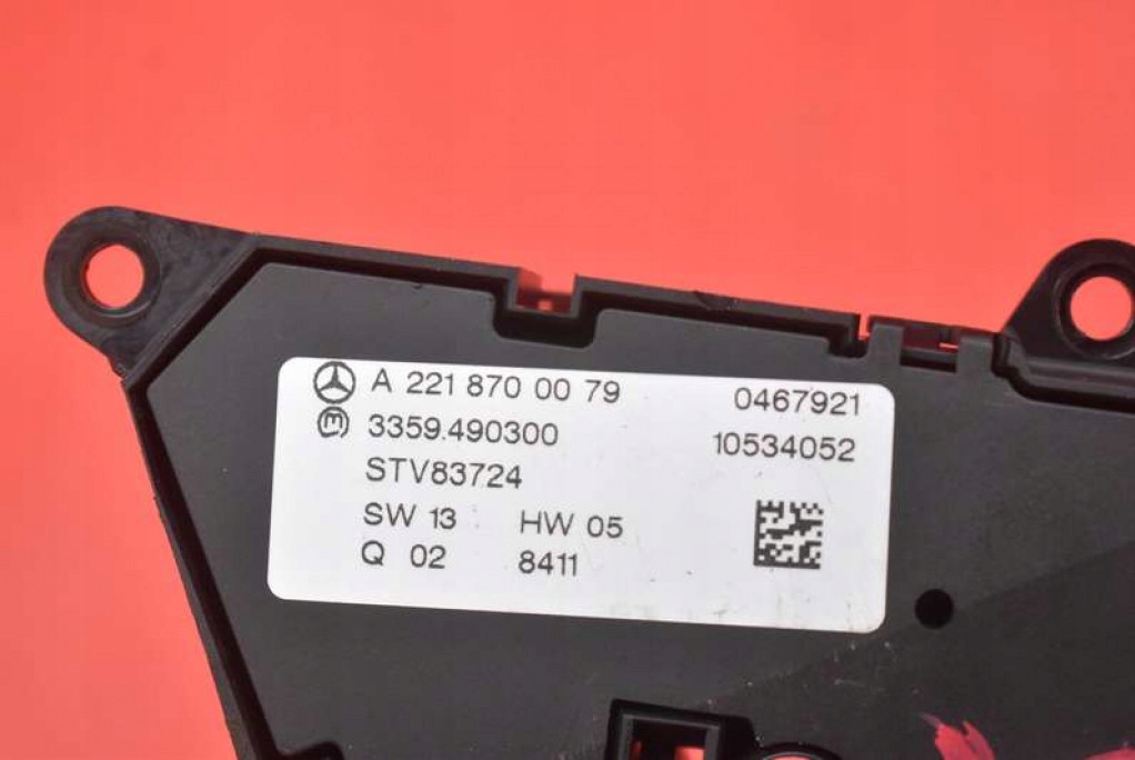 фото №7, Панель управление сиденье левый задняя a2218700079 mercedes s-klasa w221 05-09