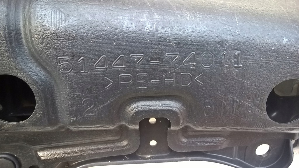 фото №10, Toyota iq 2008-2016 плита защита нижняя бампера перед комплектная оригинальный номер