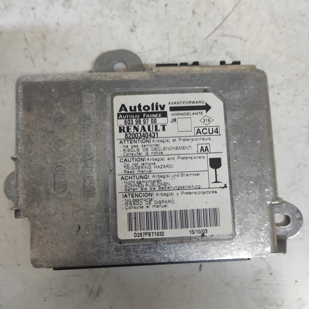 фото №1, Модуль подушка безопасности renault scenic ii 603989700 8200340431