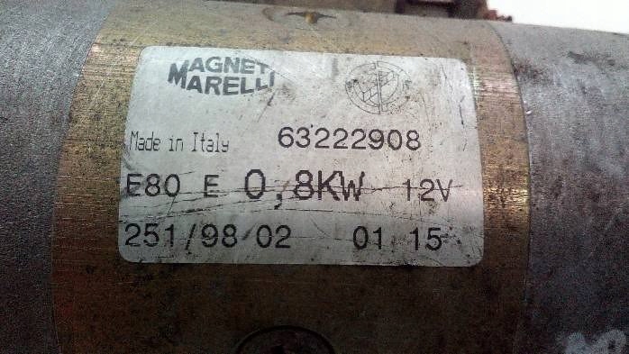 Стартер fiat seicento 0,9b 63222908 Зі Шроту