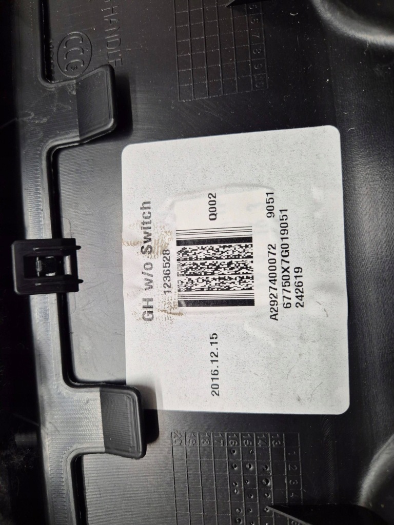 Оббивка захист кришки багажника mercedes w166 w292 a2927400070 a2927400072 Доставка