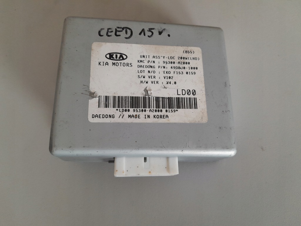 фото №1, Kia ceed ii lift 2015 модуль бортовой компьютер 95300-a2000
