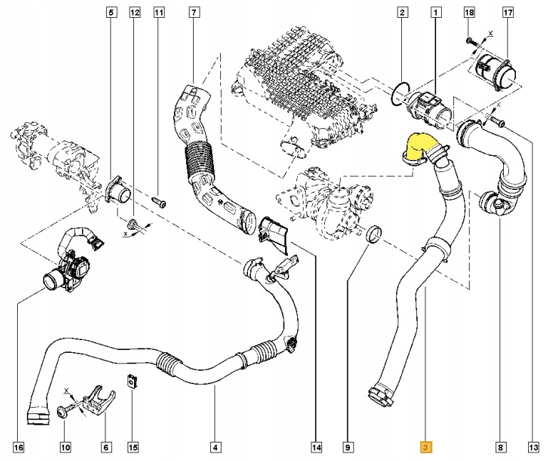 фото №2, Wąż turbo шланг dacia renault duster sandero 1.5