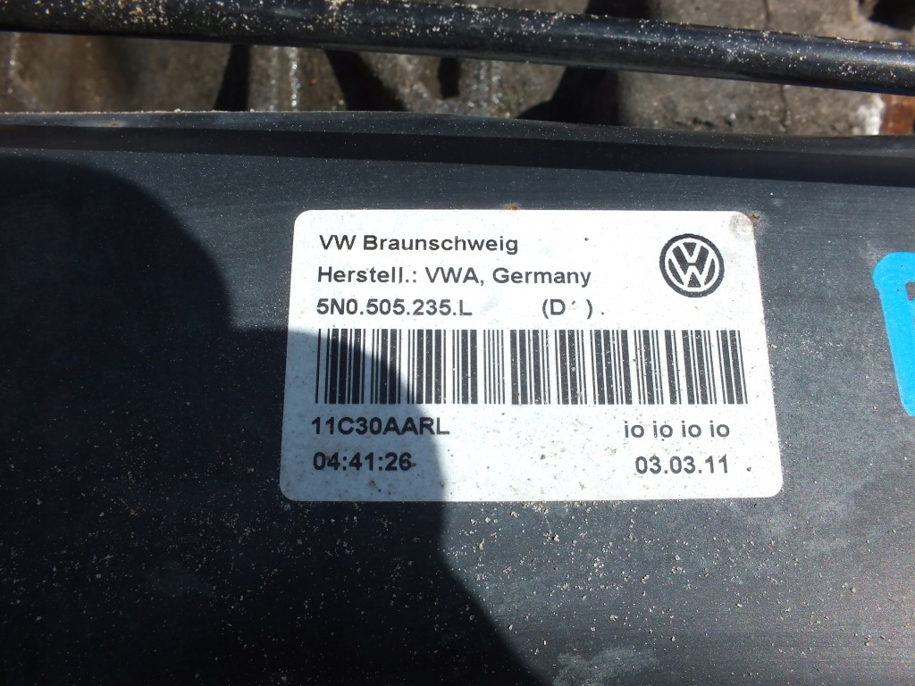 фото №8, Vw tiguan i 5n подрамник подвеска задняя дифференциал дифференциал комплект