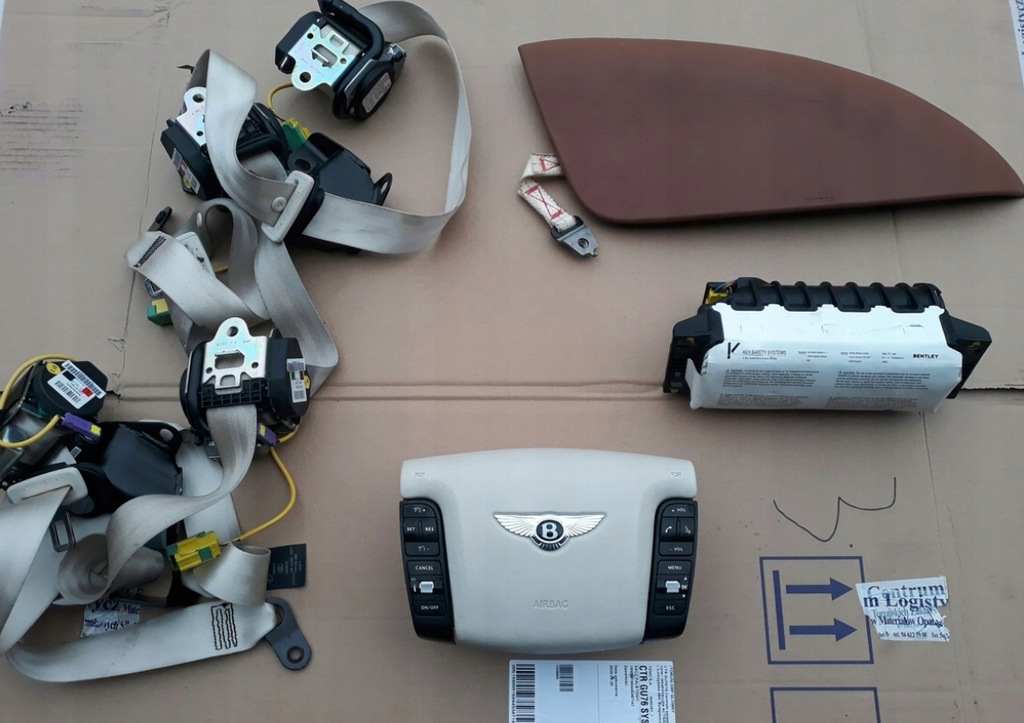 фото №1, Bentley flying spur lift подушка безпеки водія ремені