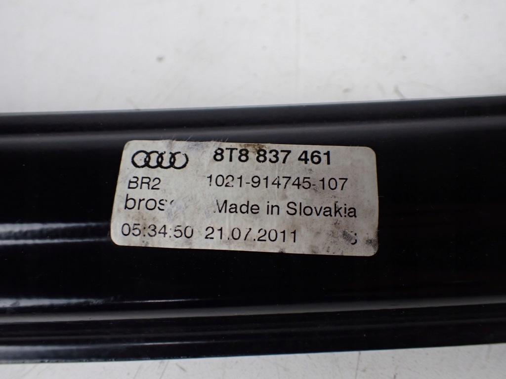 фото №9, Направляющая подъемник стекло левая передняя audi a5 8t 8t8837461 sportback