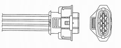 Датчик лямбда-зонд opel zafira a 1.6 99-05 meriva a 1.6 03-06 combo 1.6 01-11 Оригінал