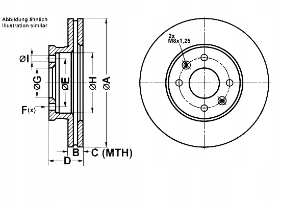 фото №1, Комплект диск гальмівних ate +gratisy